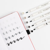 Grayscale Calliographs | Set of 5 - Archer and Olive